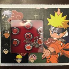   Naruto 2003 Anime 10 Adjustable Ring Set With Chain. NIB picture
