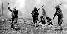 6x4 Gloss Photo ww1CB7 World War 1 Americans Gas Warfare Front Line Gas Masks picture