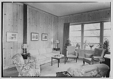 Pleasantville New York E.C. Patterson Residence Living Room 1948 Interior picture