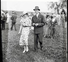 James Roosevelt with Helen Robbins 1933 Photo At Capital Society Horse Show. P picture