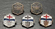 5 VINTAGE METHODIST CHURCH CS PINS I612 picture