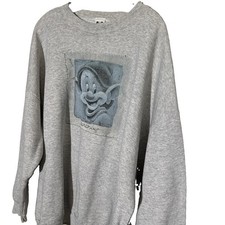Vintage Disney Store Dopey Snow White Dwarf Crewneck Sweatshirt Size 4XL Unisex picture