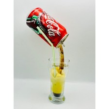 Vintage Frozen Moments Coca-Cola Floating Can Puerto Rico Souvenir Glass 11