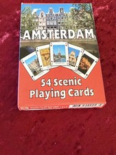 Souvenirs From Holland AMSTERDAM 54 Scenic Playing Cards Deck. Blikvanger. New picture