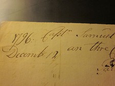 1796 ANTIQUE HANDWRITTEN RECEIPT SIGNED NEW NATION ERA DOCUMENT EPHEMERA picture