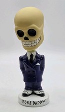Funko BONE DADDY Bobblehead Figure Glow In Dark Purple Suit VTG 1999 picture
