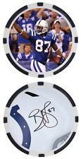 REGGIE WAYNE - INDIANAPOLIS COLTS - POKER CHIP/BALL MARKER *SIGNED/AUTO*** picture