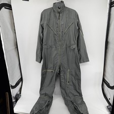 Vintage USAF K-2B Flight Suit Men's MEDIUM Reg Sage Green Coveralls 1969 Vietnam picture