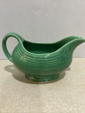 Vintage Fiesta Fiestaware HLC USA Original Green Sauce Gravy Boat 1936-1951 Nice picture