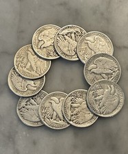 [Lot of 10] Walking Liberty Half DolIar - 90% SiIver Choose How Many Lots of 10 picture