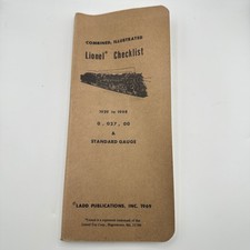 VTG 1969 Lionel Checklist 1929-1968 O O27 OO Standard Gauge Ladd Publication picture