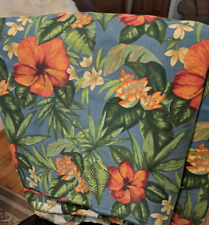 Tropical Hawaiian  Cotton UPHOLSTERY FABRIC ~gorgeous   10 feet by 56 inches picture
