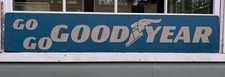 Very Rare 1958 Go Go Goodyear Double Sided Tire Rack Advertisement Sign 67