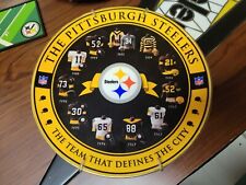 Pittsburgh Steelers Team Defines the City throwback jersey collectors Plate  8” picture