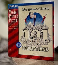 Vintage Walt Disney Jigsaw Movie Poster Puzzle 101 Dalmations 300 Pieces XL NIB picture