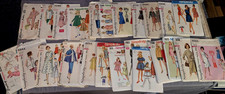 Lot of  24  Simplicity  Patterns  from the 1960s  cut & uncut picture