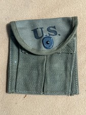 ORIGINAL WW2 US M1 CARBINE AMMO POUCH 2 POCKETS SURPLUS MILITARY picture