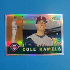 Cole Hamels Refractor #d /560 SP 2009 Topps Heritage Chrome Baseball C35 MLB picture