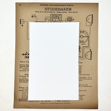 Vtg 1916-18 Studebaker & 1920 6-68 Moon Standard Auto Electrician Manual picture