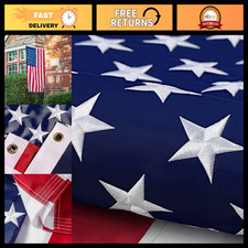 Heavy Duty 6x10 ft American Flag - Durable Nylon, Long-Lasting Outdoor Use picture
