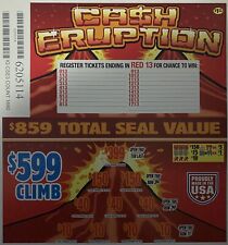 New Bingo Pull Tickets Cash Eruption & Bet The Max Seal Card picture