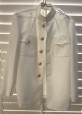 US Navy Official Uniform Ed White's Choker Long Sleeve Jacket 40 Reg picture