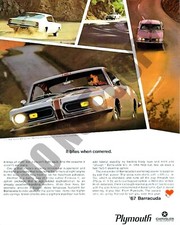 1967 Chrysler Plymouth Barracuda Promo Brochure Magazine Ad 8x10 Photo picture