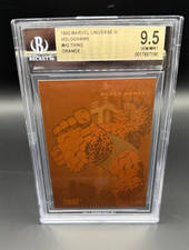 1992 MARVEL TRADING CARD FANTASTIC 4 THING HOLOGRAM #H-2 | GEM MINT BGS 9.5 picture