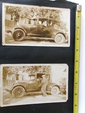 2-Vintage Original Photographs Of An Old Car. 5-3/4