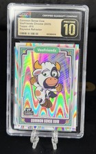 Topps VeeFriends Chrome 2025 Common Sense Cow /199  - Pop 1 - CGC Pristine 10 picture