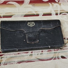 Antique 1867 Victorian Pocket Diary Black Leather Flap Wallet Journal Civil War picture
