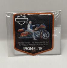 Harley Davidson African American Riders IRON ELITE 2016 Embroidered Biker Patch picture