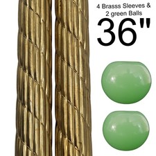 Custom Lot - 4 Reeded Twist Brass Sleeve 36