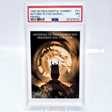 1995 SkyBox Mortal Kombat Title Card #S1 PSA 7 Promo Card picture