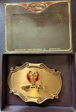 Vtg Freemason/Masonic Shriners 1978 Raintree Sword/Crescent Emblem Belt Buckle picture
