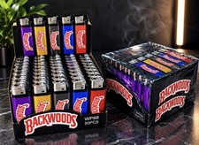 Case of Backwoods Disposable Lighters Assorted Colors Honeycomb Print 50 Sealed picture