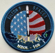 Original SpaceX Falcon 9 NROL-108 Mission Patch NASA 3.5” Mint Condition picture