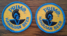 Primo Hawaiian Beer Embroidered Patch Lot of 2 - Breweriana Patch picture