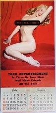 Marilyn Monroe Calendar 1952 Vintage Pinup #1 Golden Dreams Salesman Sample COA picture