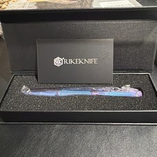 Brand New Rike Knife Titanium Tactical Pen Ink blue purple RKTR02-BP new in box  picture