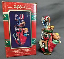 1992 Enesco Treasury of Christmas Ornament Tee-riffic Holidays Sports Star EF picture