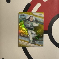 π₯2025 Topps Chrome Disney Buzz Lightyear Gold Refractor Card #90π₯ picture
