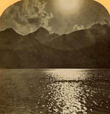 Switzerland Alps Engadine Saint Maurice old Gabler Stereo Photo 1885 picture