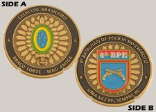 Brazilian Army 8th BPE Police Battalion Challenge Coin M#3 picture