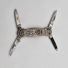 Vintage Emil Olsson Eskilstuna Sweden 4 Blade Gentleman's Pocket Knife picture
