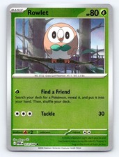 Rowlet 010/088 Common Perfect Order Pokemon Reverse Holo Lightly Played picture
