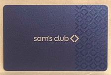 Sam's Club Solid Blue and Diamond Shapes Textured 2025 Gift Card FD-109112 picture