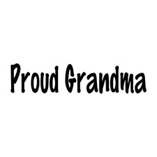 Proud Grandma Decal Sticker Black Die Cut Vinyl picture