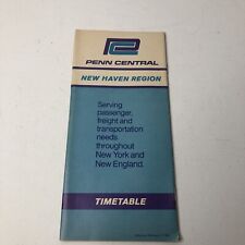 FEBRUARY 1969 PENN CENTRAL FORM 200 NEW HAVEN REGION PUBLIC TIMETABLE picture