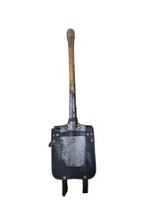 WWII Finnish Army SA Marked Entrenching Tool Shovel Spade With Leather Carrier picture